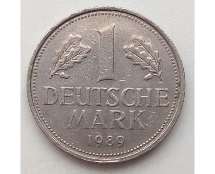 Германия (ФРГ) 1 марка 1989 F
