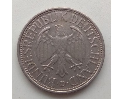 Германия (ФРГ) 1 марка 1975 D