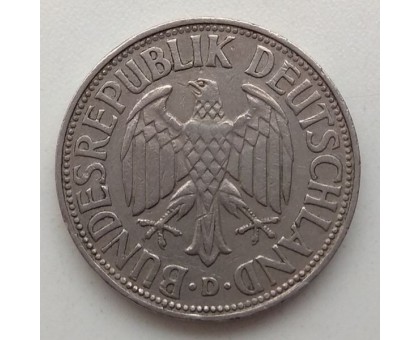 Германия (ФРГ) 1 марка 1963 D