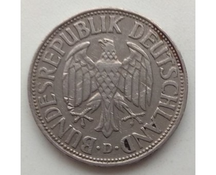 Германия (ФРГ) 1 марка 1958 D