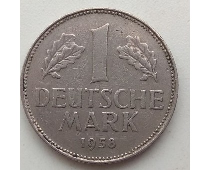 Германия (ФРГ) 1 марка 1958 D