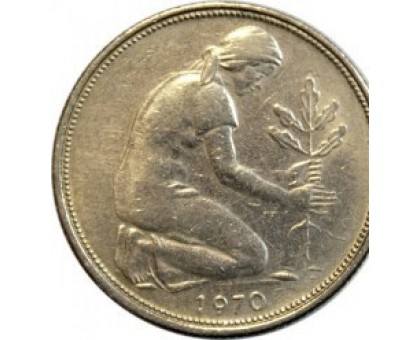 Германия (ФРГ) 50 пфеннигов 1970 F