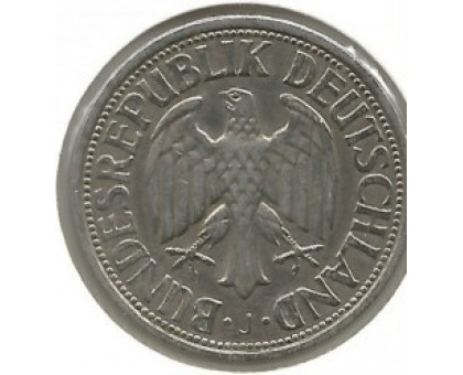Германия (ФРГ) 1 марка 1958 J