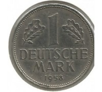 Германия (ФРГ) 1 марка 1958 J