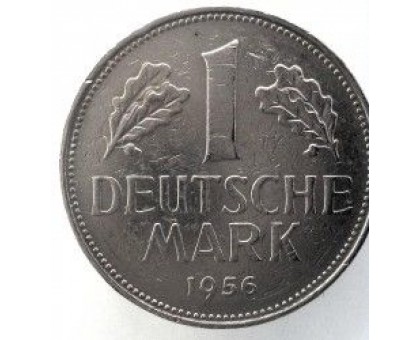Германия (ФРГ) 1 марка 1956 J