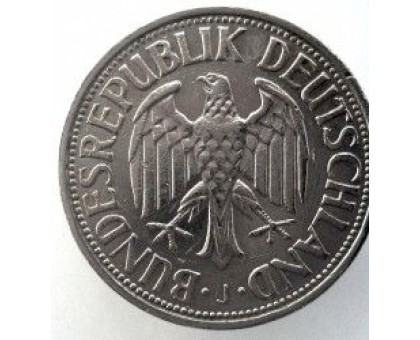 Германия (ФРГ) 1 марка 1956 J