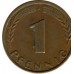 Германия 1 пфенниг 1950 - 2001