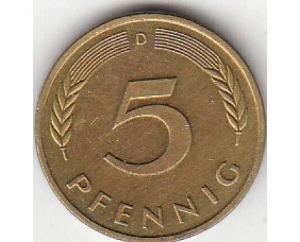 Германия (ФРГ) 5 пфеннигов 1950-2001