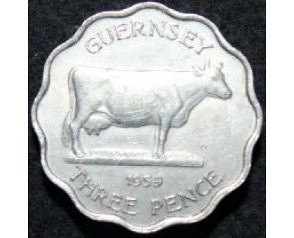 Гернси 3 пенса 1959-1966