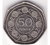 Гибралтар 50 пенсов 1988-1989