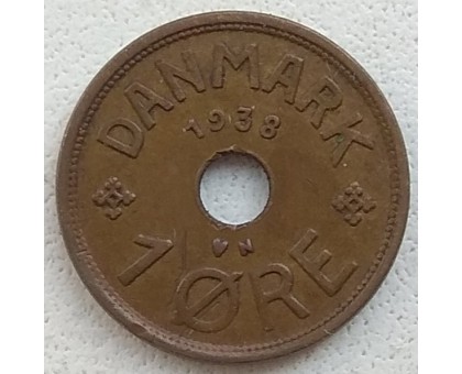 Дания 1 эре 1938