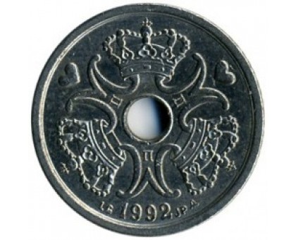 Дания 1 крона 1992-2016