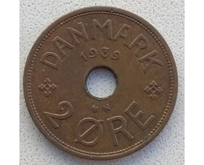 Дания 2 эре 1939