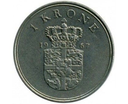 Дания 1 крона 1960-1972