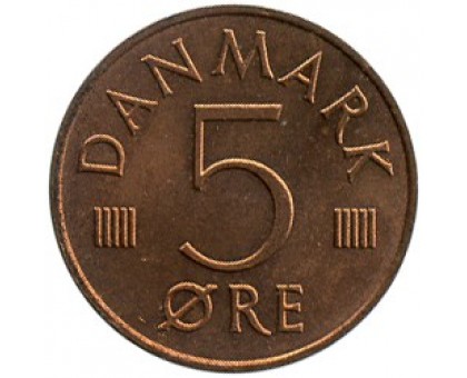 Дания 5 эре 1973-1988