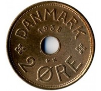 Дания 2 эре 1938