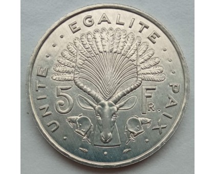 Джибути 5 франков 1977-1999