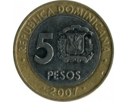 Доминиканская республика 5 песо 2002-2010