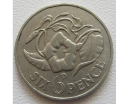 Замбия 6 пенсов 1964