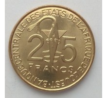 Западная Африка 25 франков 1980-2019