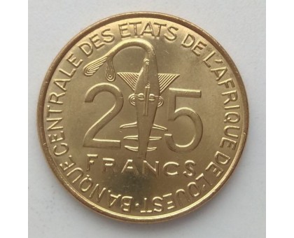 Западная Африка 25 франков 1980-2019