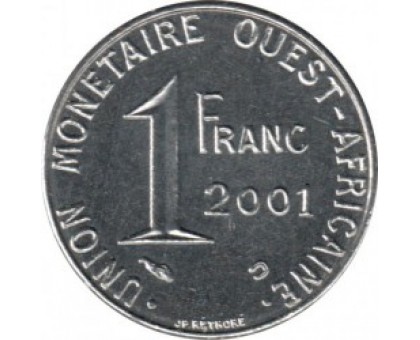 Западная Африка 1 франк 1976-2002