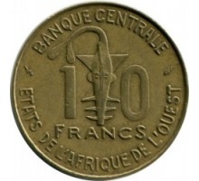 Западная Африка 10 франков 1964-1981