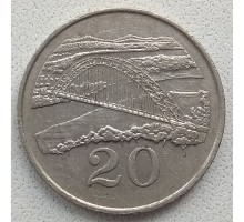Зимбабве 20 центов 1980-1997