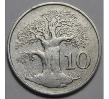 Зимбабве 10 центов 1980-1999