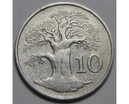 Зимбабве 10 центов 1980-1999