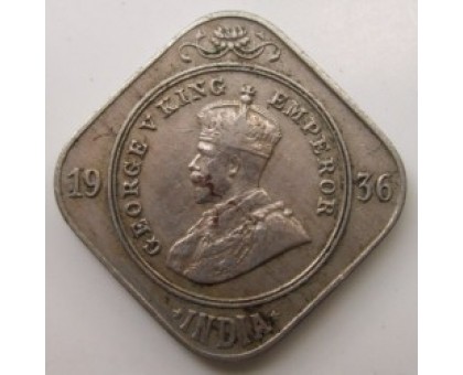 Индия (британская) 2 анны 1936