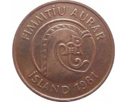 Исландия 50 эйре 1981