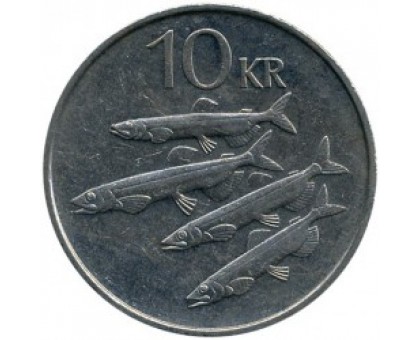 Исландия 10 крон 1984-1994