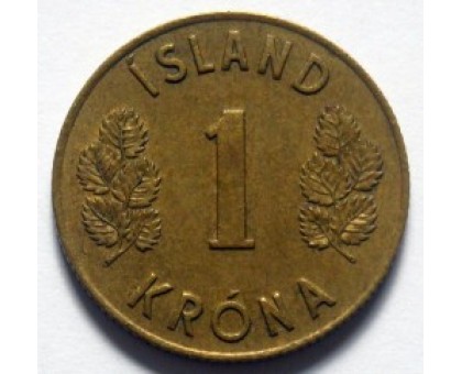 Исландия 1 крона 1957-1975