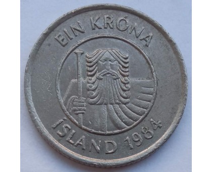 Исландия 1 крона 1981-1987