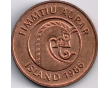 Исландия 50 эйре 1986