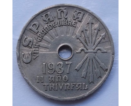 Испания 25 сентимо 1937