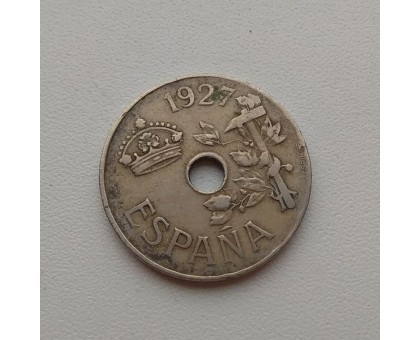 Испания 25 сентимо 1927