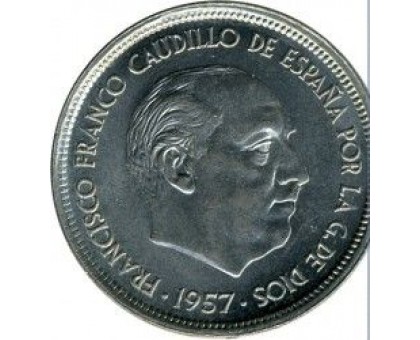 Испания 50 песет 1957