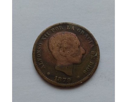 Испания 5 сентимо 1879