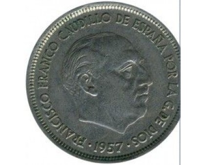 Испания 25 песет 1957