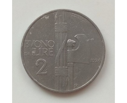 Италия 2 лиры 1924