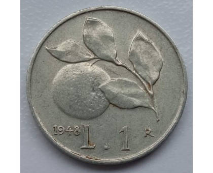 Италия 1 лира 1948