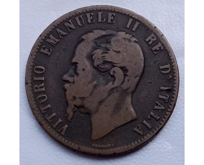 Италия 10 чентезимо 1867