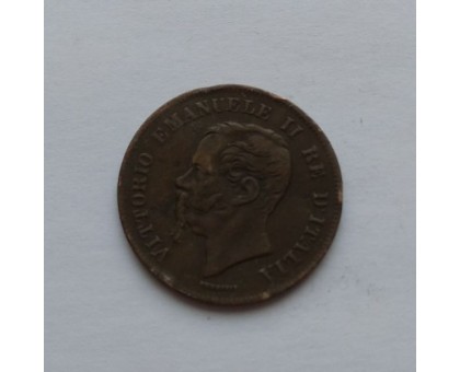 Италия 5 чентезимо 1862