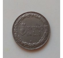 Италия 1 лира 1924