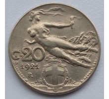 Италия 20 чентезимо 1921