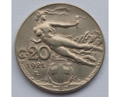 Италия 20 чентезимо 1921