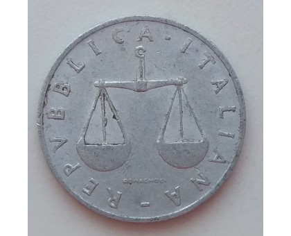 Италия 1 лира 1951-2001