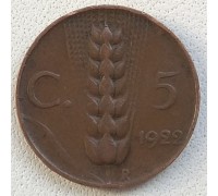Италия 5 чентезимо 1922